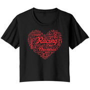 Dirt Track Racing Daughter Crop T-shirt