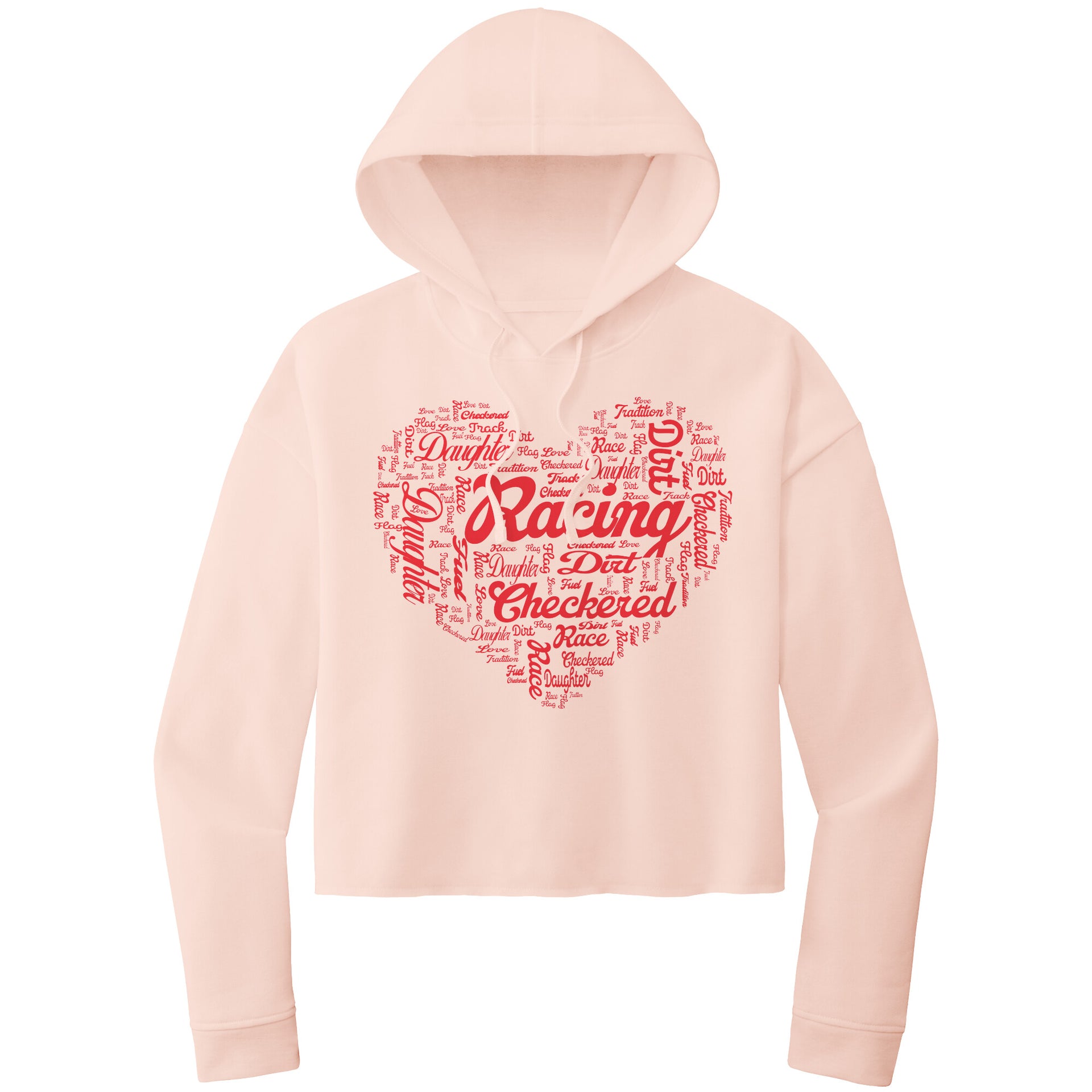 Dirt Track Racing Daughter Crop Top hoodie