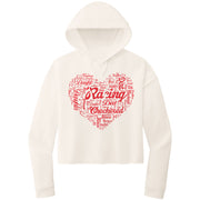 Dirt Track Racing Daughter Crop Top hoodie