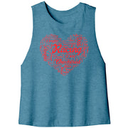 Dirt Track Racing Daughter Racerback Crop Tank