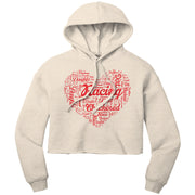 Dirt Track Racing Daughter Crop Top hoodie