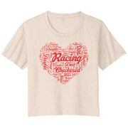 Dirt Track Racing Daughter Crop T-shirt