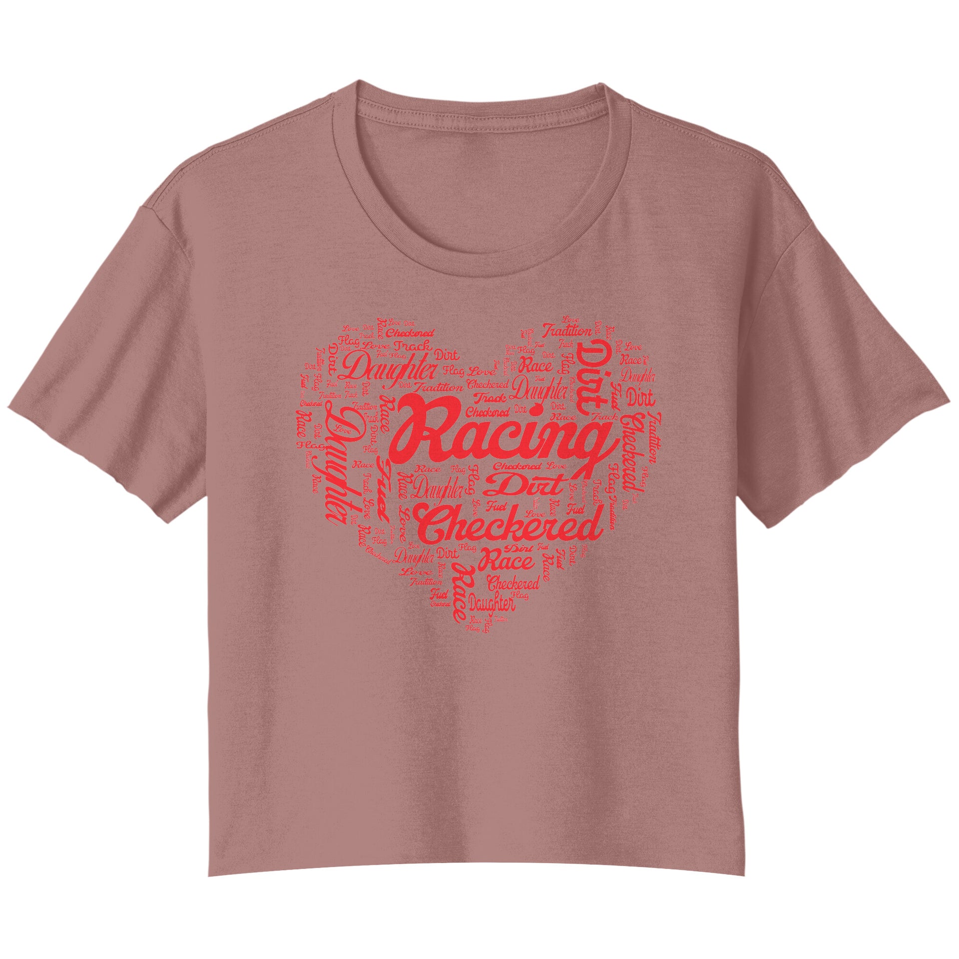 Dirt Track Racing Daughter Crop T-shirt