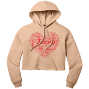 Dirt Track Racing Daughter Crop Top hoodie