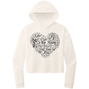 Drag Racing Girl Crop Top hoodie