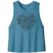 Drag Racing Girl Racerback Crop tank Top