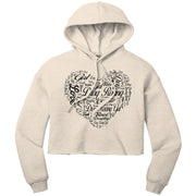 Drag Racing Girl Crop Top hoodie