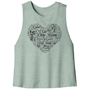Drag Racing Girl Racerback Crop tank Top