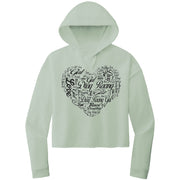 Drag Racing Girl Crop Top hoodie