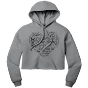 Drag Racing Girl Crop Top hoodie