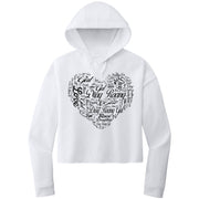 Drag Racing Girl Crop Top hoodie