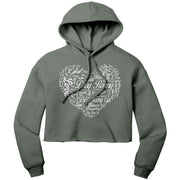 Drag Racing Girl Crop Top hoodie