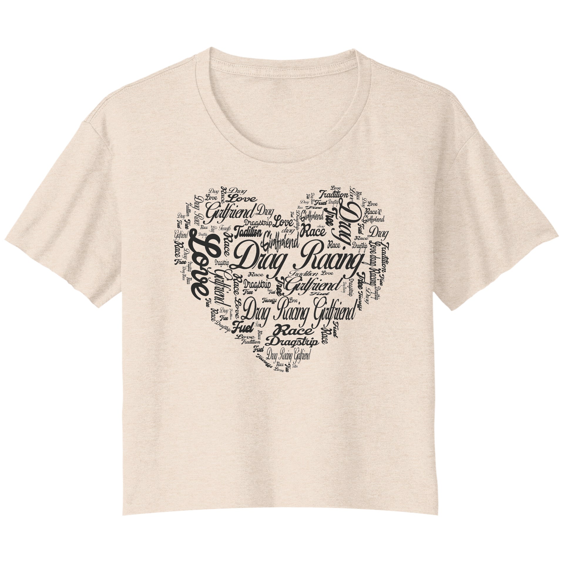 Drag Racing Girlfriend Crop t-shirts