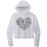 Drag Racing Girlfriend Crop Top hoodie