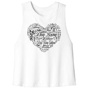 Drag Racing Girlfriend Racerback Crop tank Top
