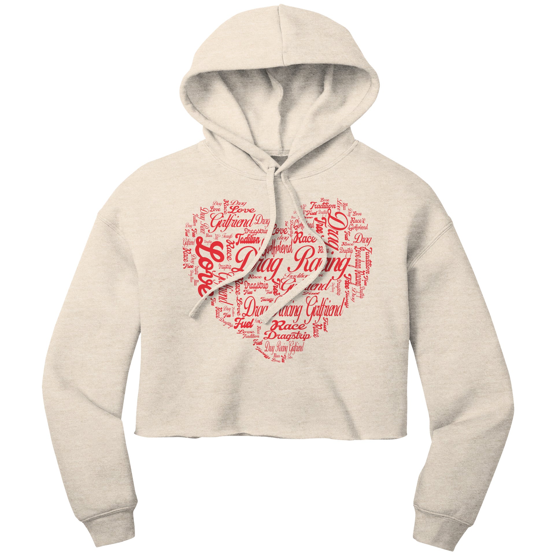 Drag Racing Girlfriend Crop Top hoodie