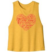 Drag Racing Girlfriend Racerback Crop tank Top