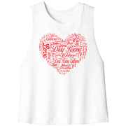 Drag Racing Girlfriend Racerback Crop tank Top