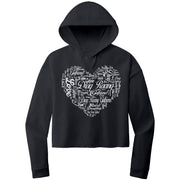 Drag Racing Girlfriend Crop Top hoodie