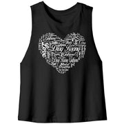 Drag Racing Girlfriend Racerback Crop tank Top