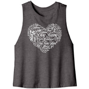 Drag Racing Girlfriend Racerback Crop tank Top