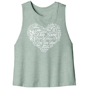 Drag Racing Girlfriend Racerback Crop tank Top