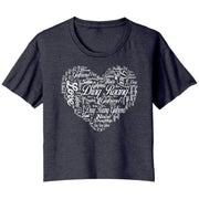 Drag Racing Girlfriend Crop t-shirts