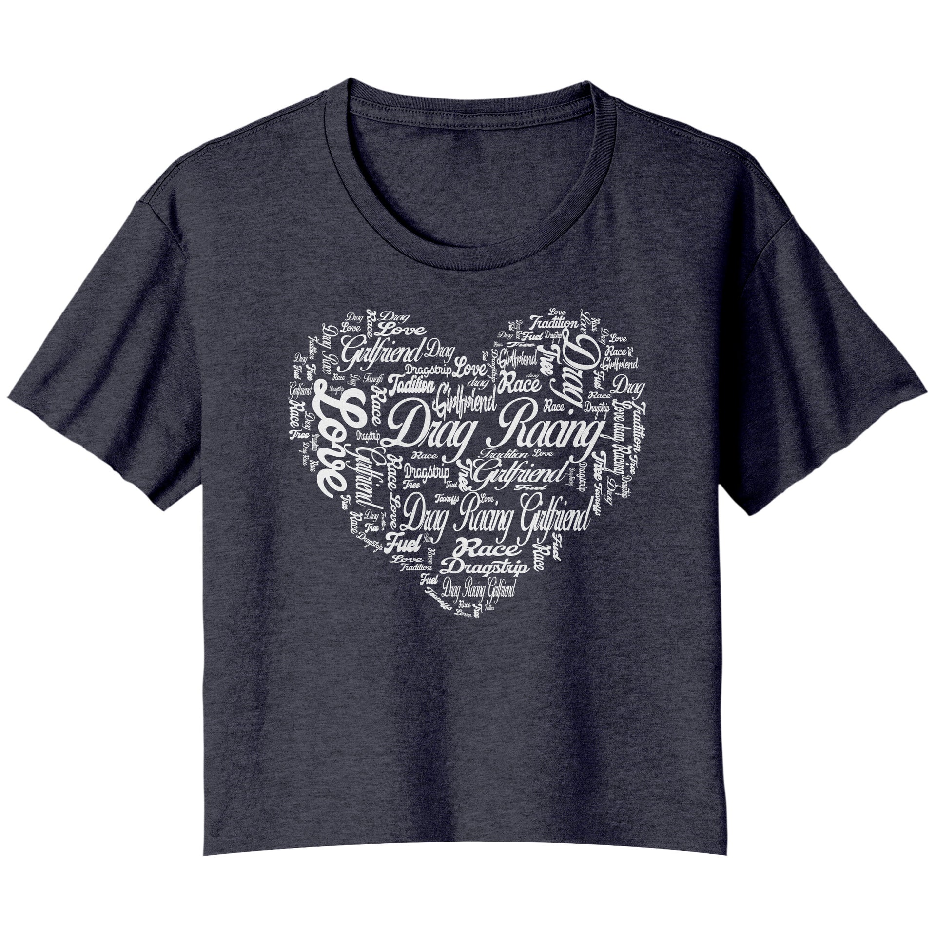 Drag Racing Girlfriend Crop t-shirts