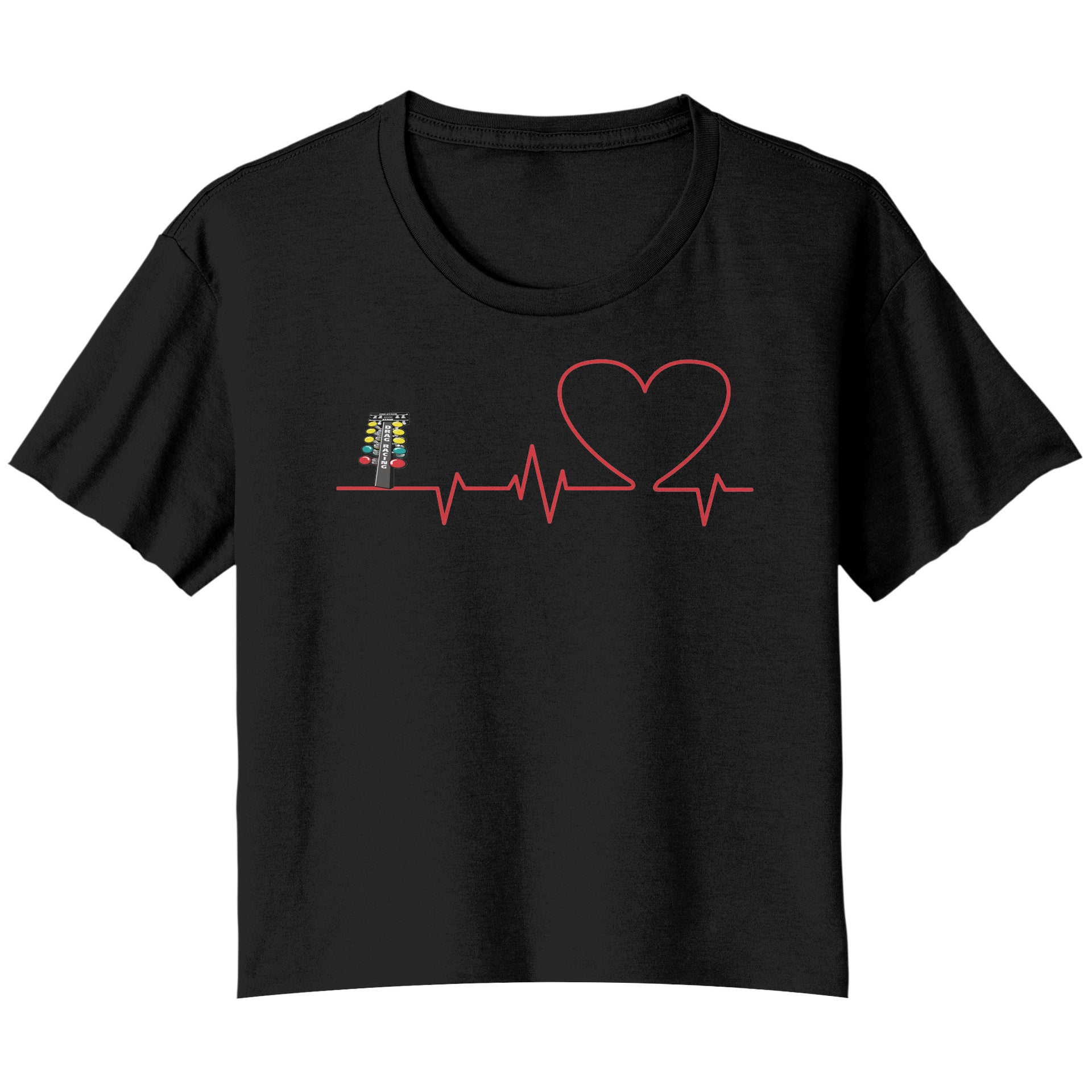 Drag Racing Heartbeat T-Shirts
