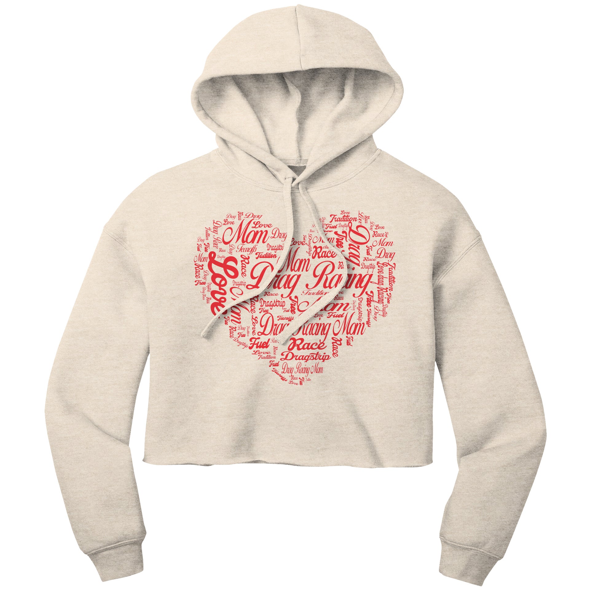 Drag Racing Mom Crop Top hoodie