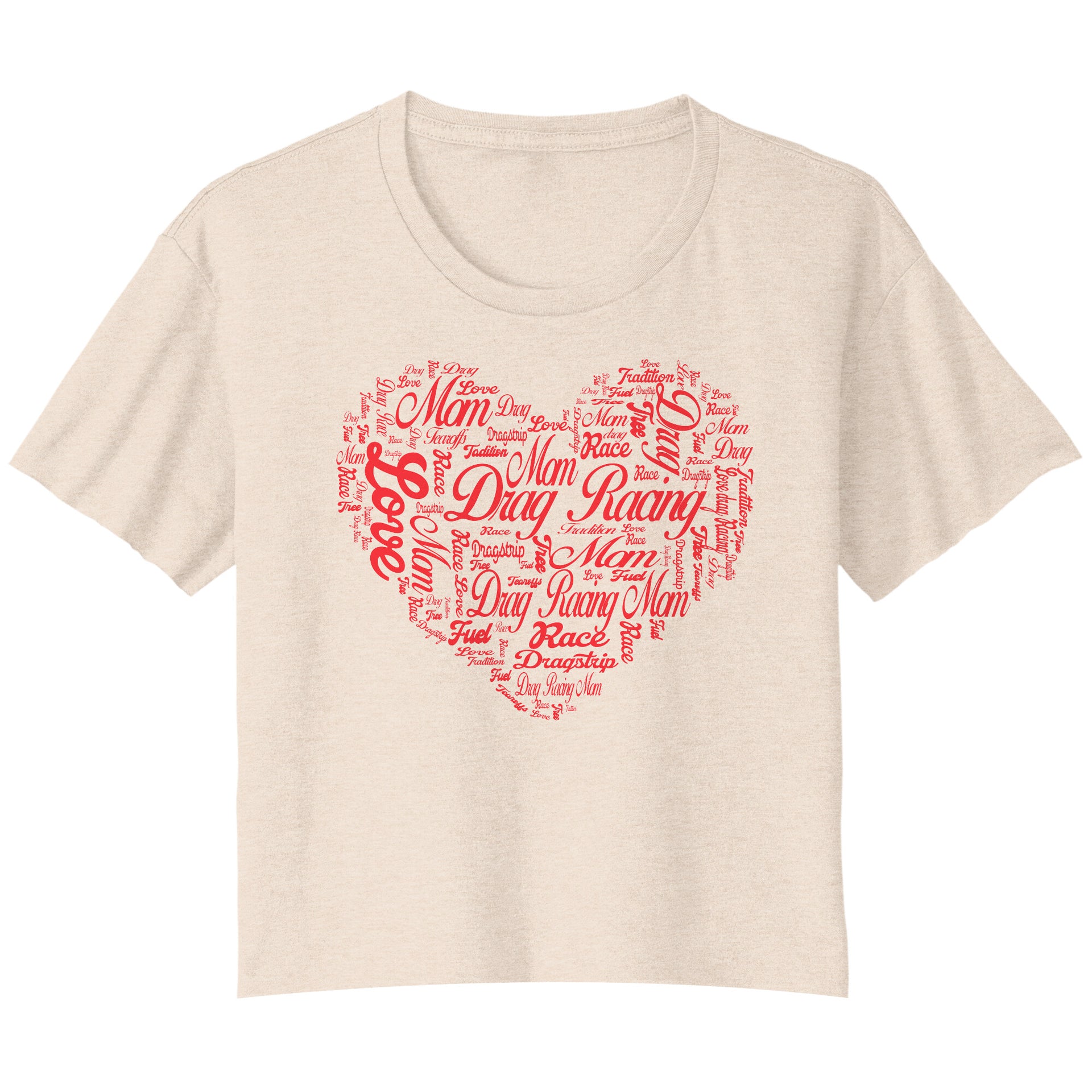 Drag Racing Mom Crop t-shirts