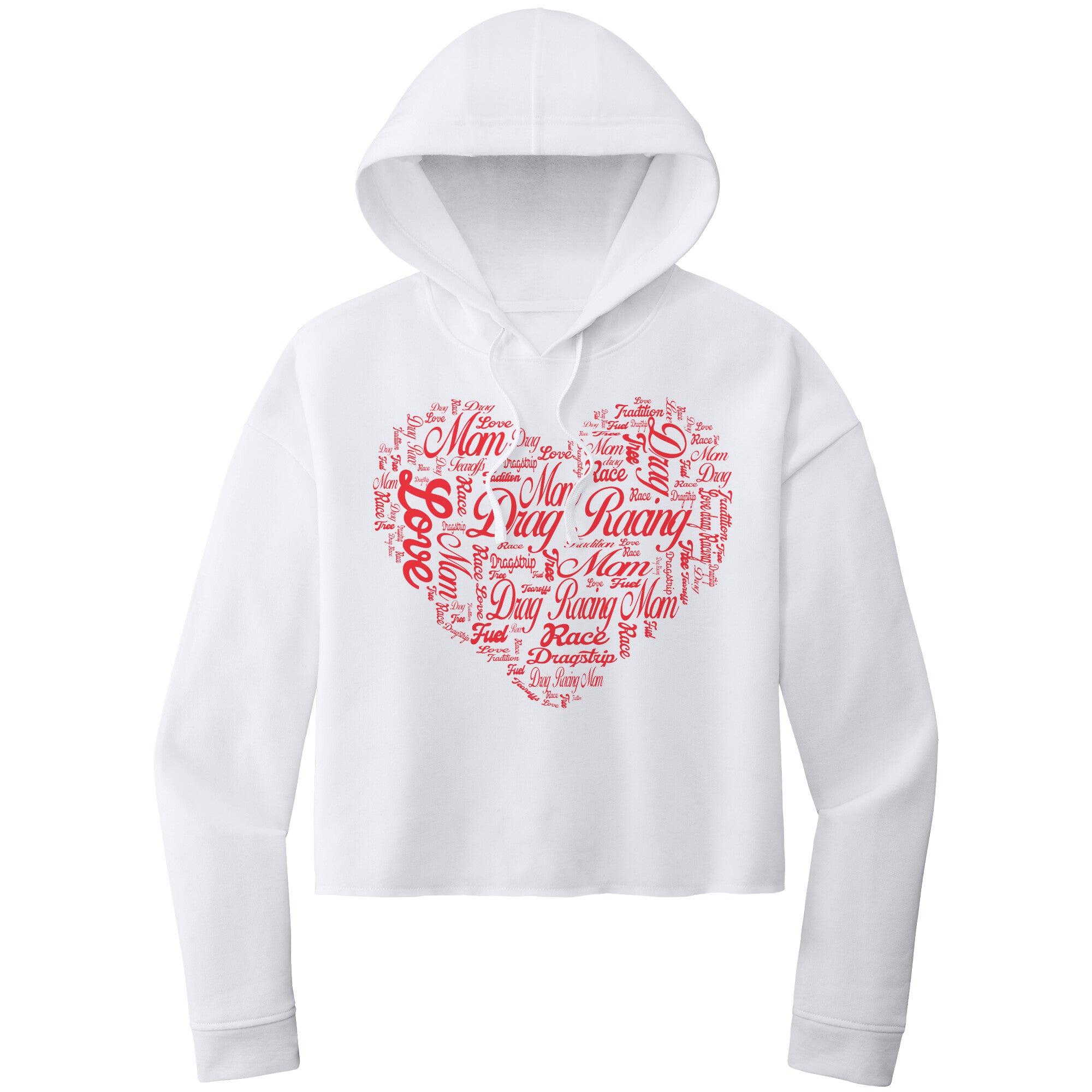 I'm Not Most Moms Drag Racing Ladies' Cropped Fleece Crew main image 0