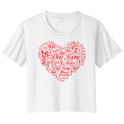 Drag Racing Mom Crop t-shirts