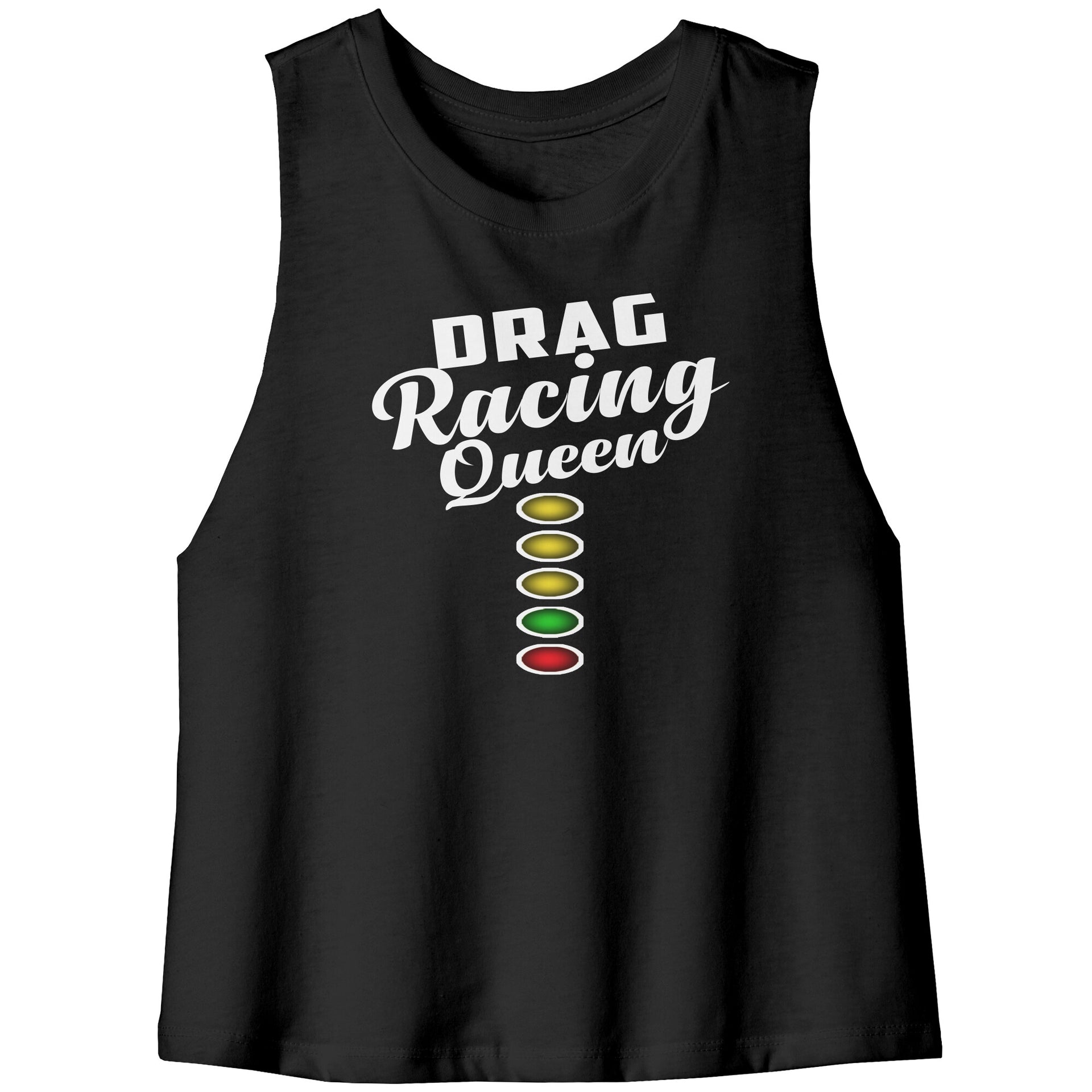 Drag Racing Queen racerback Crop Tank top