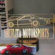 Custom Drag Racing Led Lamp With Custom Name