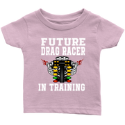 Future Drag Racer In Training Kids Tees