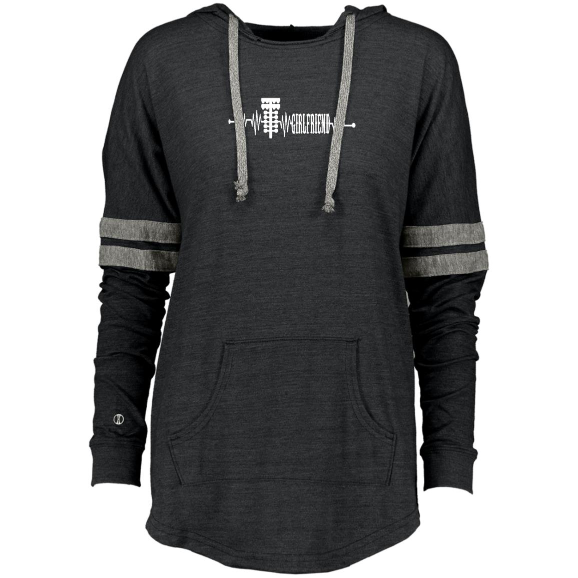 Drag Racing Girlfriend Ladies Hooded Low Key Pullover
