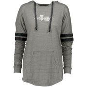 Drag Racing Girl Ladies Hooded Low Key Pullover