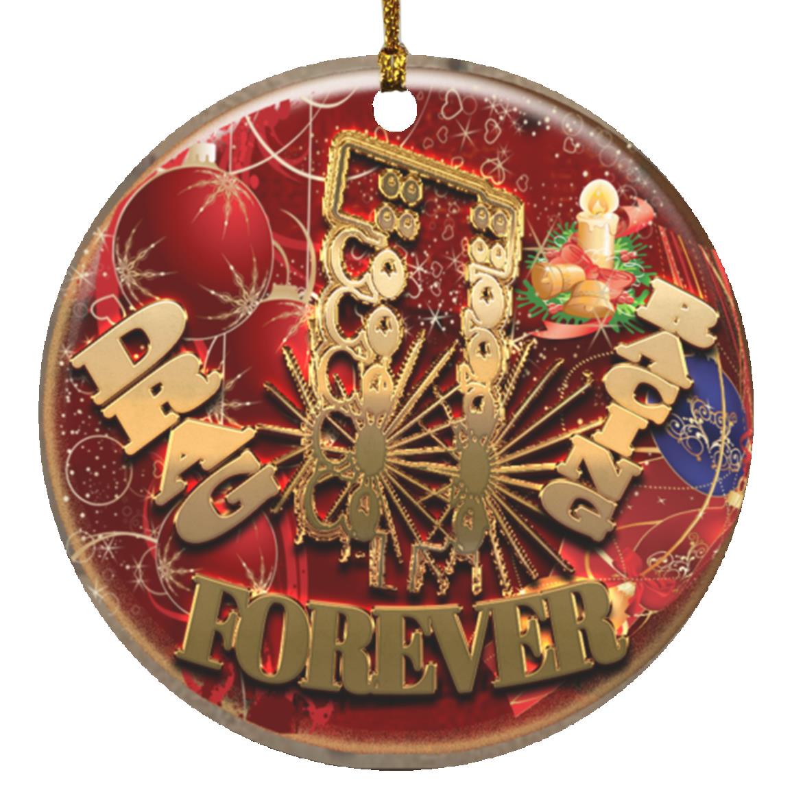 Drag Racing Ornament