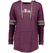 Drag Racing Girl Ladies Hooded Low Key Pullover