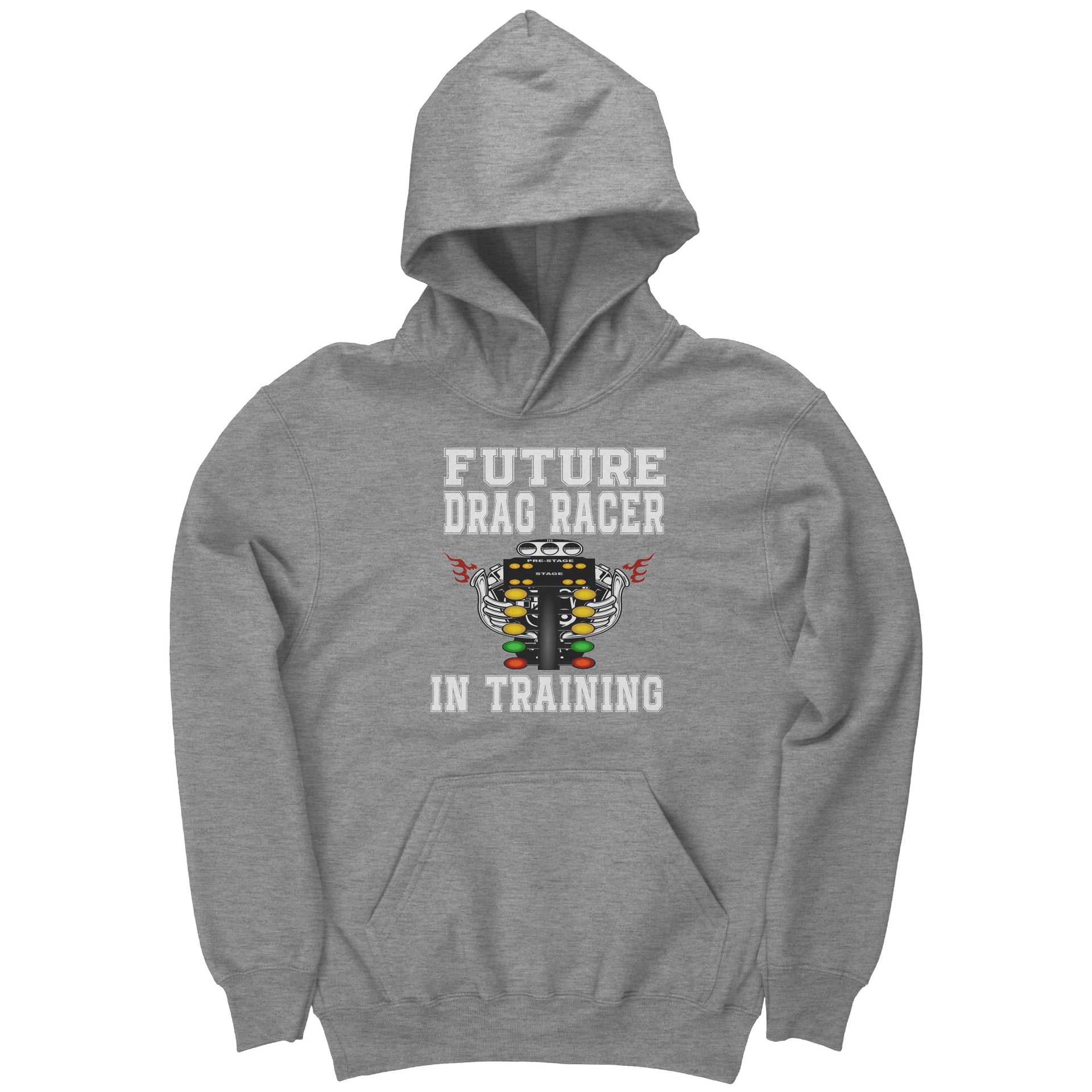 Future Drag Racer In Training Kids Hoodies