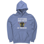 Future Drag Racer In Training Kids Hoodies