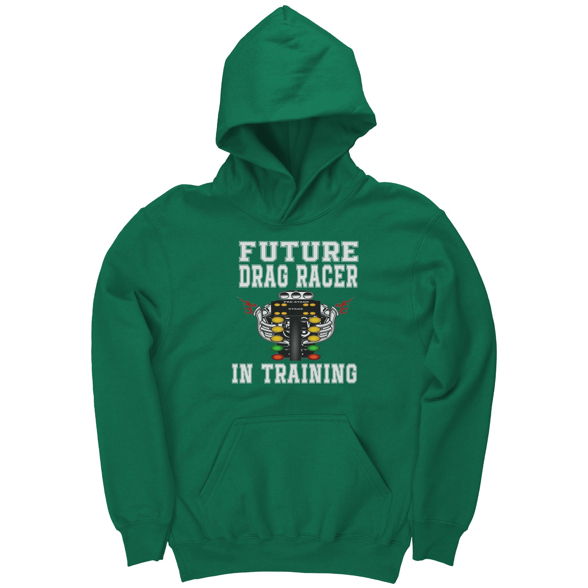 Future Drag Racer In Training Kids Hoodies