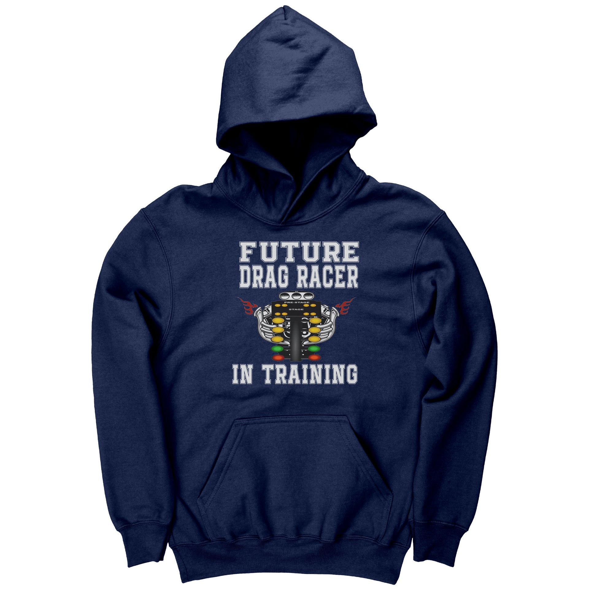 Future Drag Racer In Training Kids Hoodies