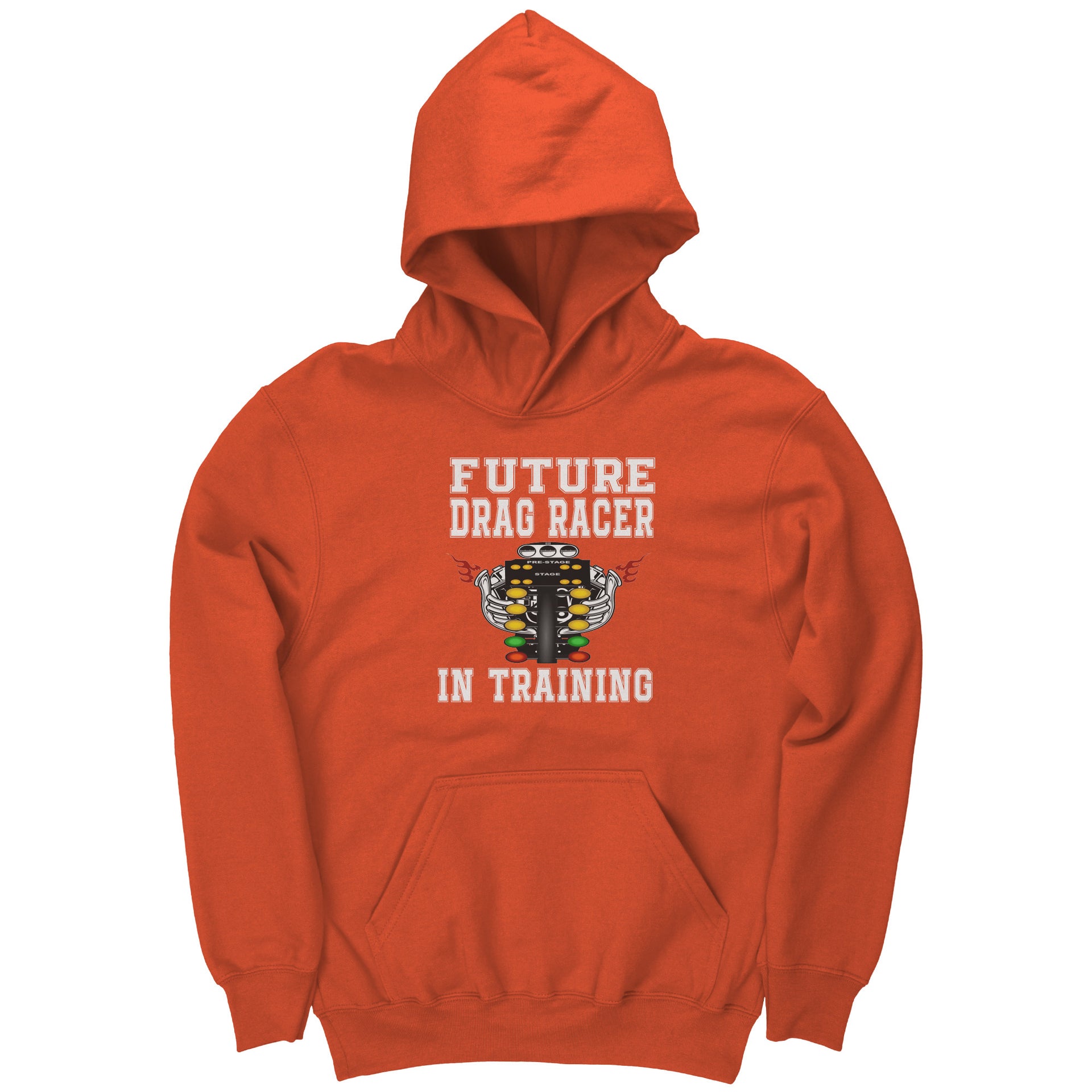 Future Drag Racer In Training Kids Hoodies