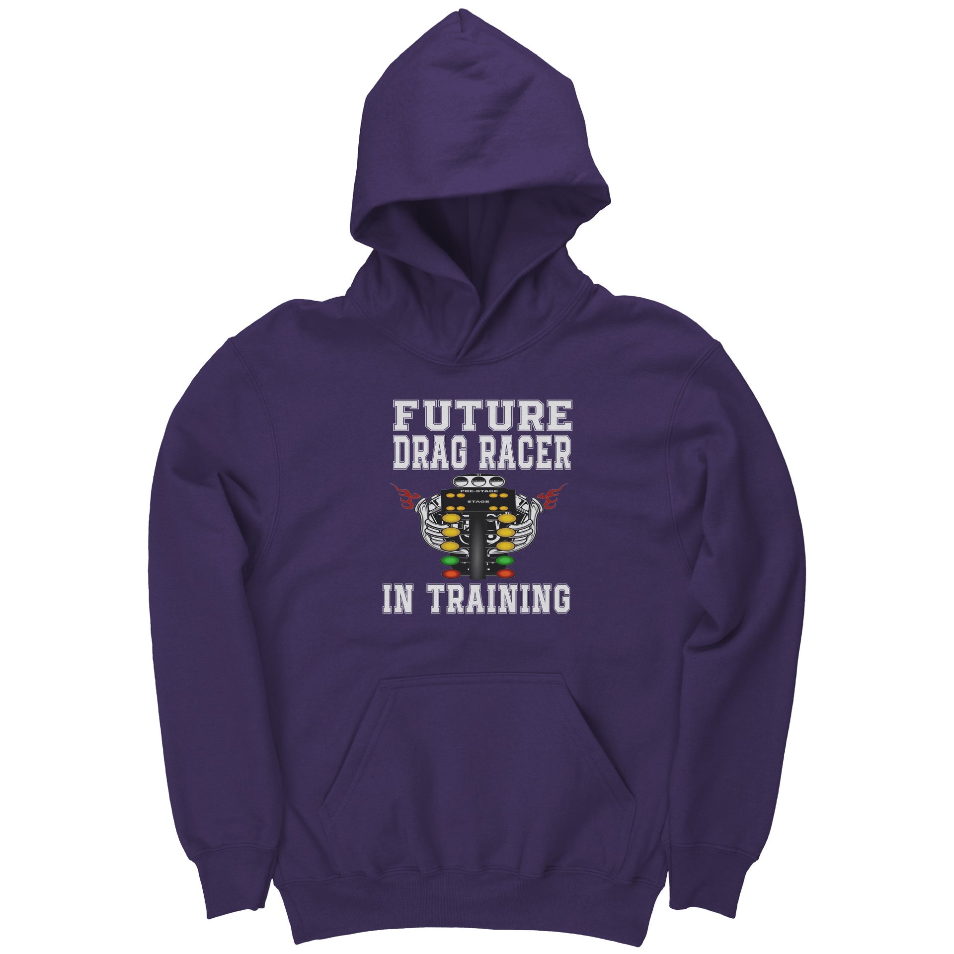 Future Drag Racer In Training Kids Hoodies