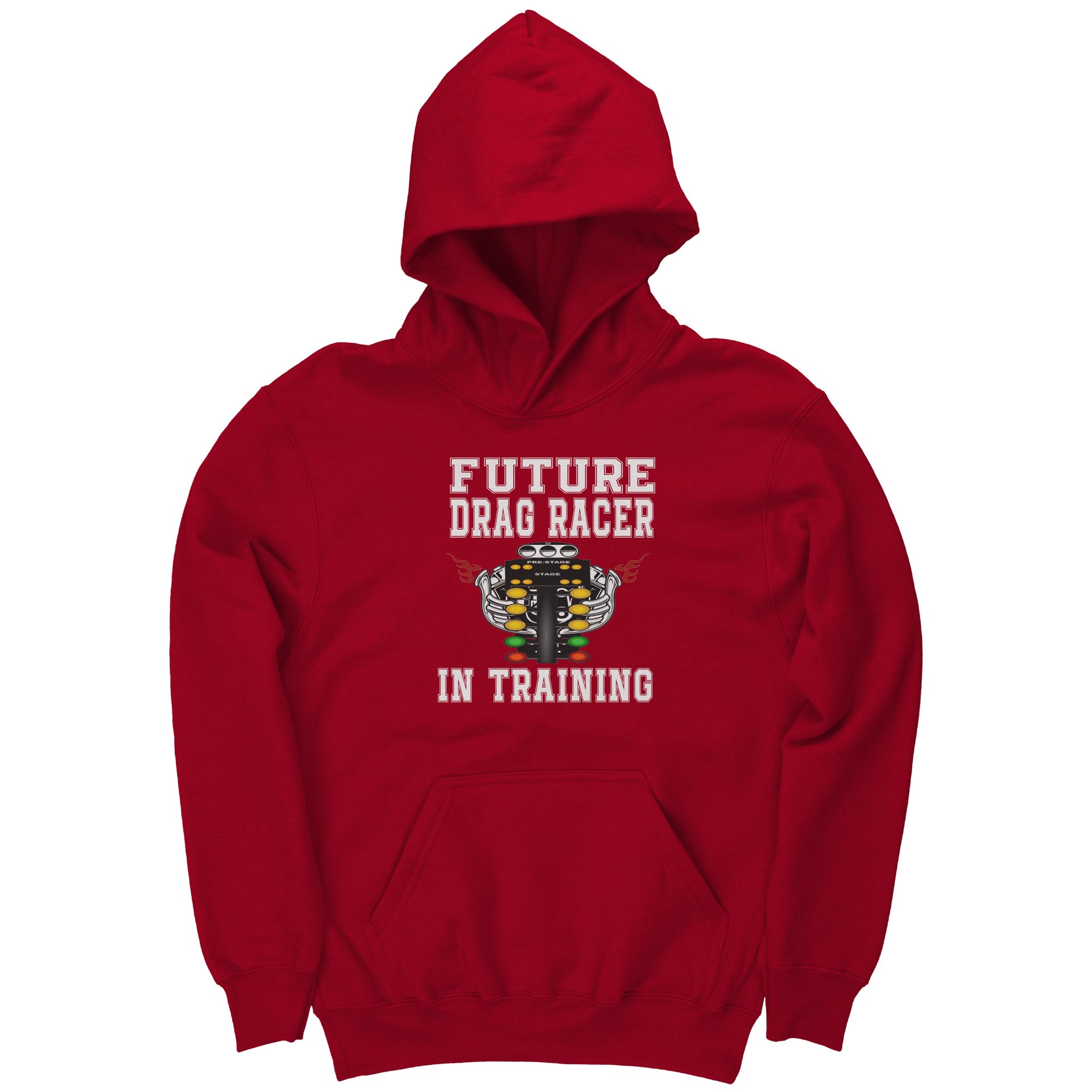 Future Drag Racer In Training Kids Hoodies