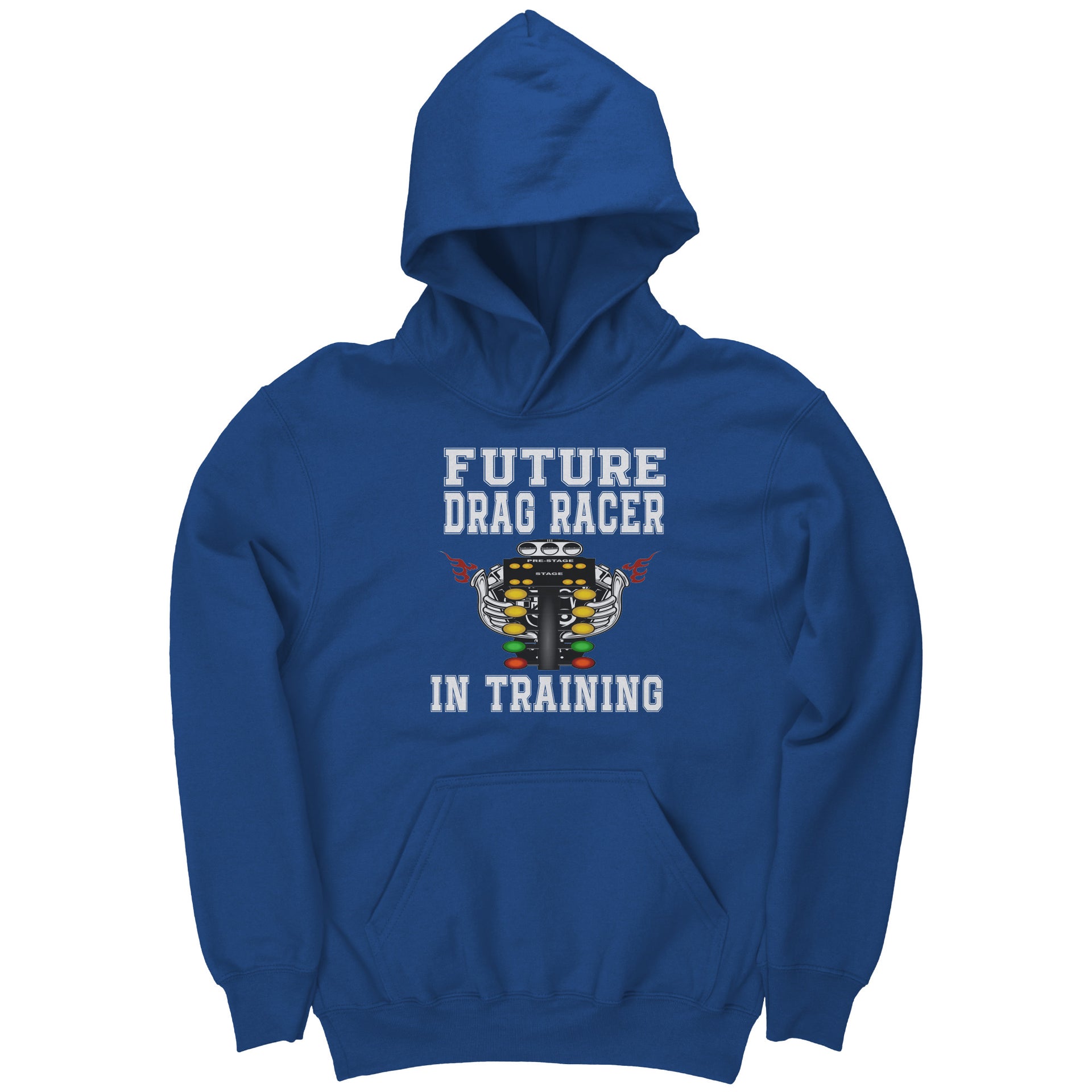 Future Drag Racer In Training Kids Hoodies