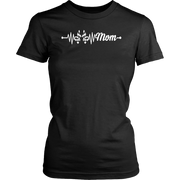 Racing Mom Heartbeat T-Shirts