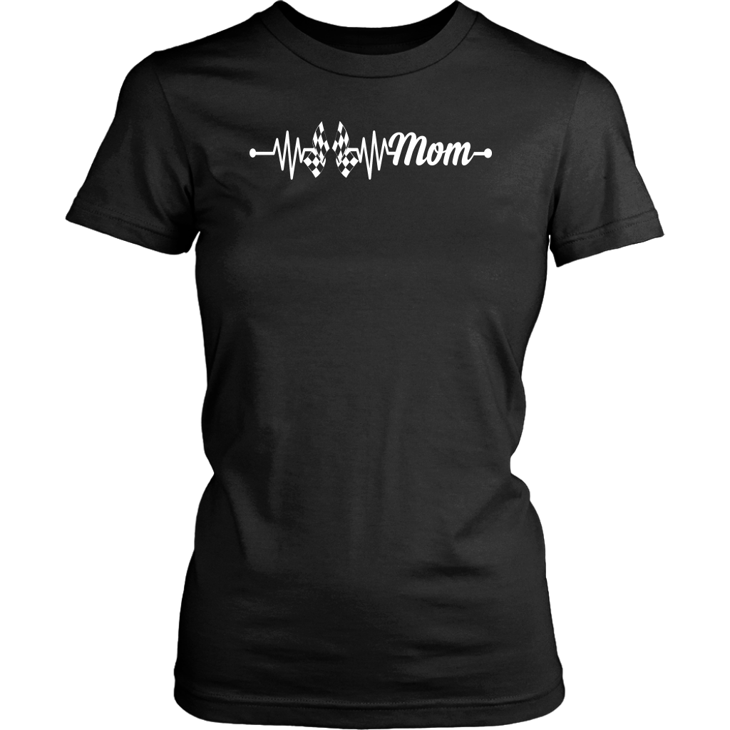 Racing Mom Heartbeat T-Shirts